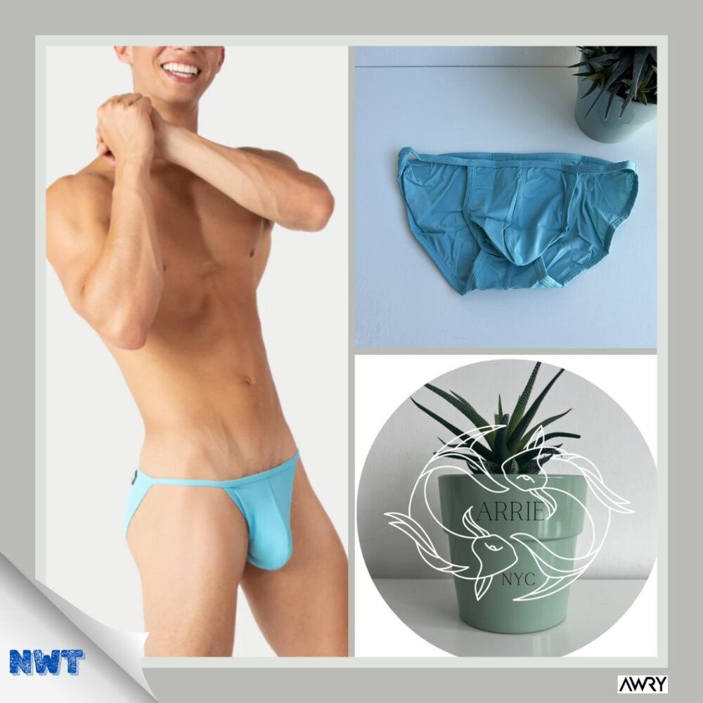 Awry - SHOWOFF Mens Swim Bikini - Light Blue (M)